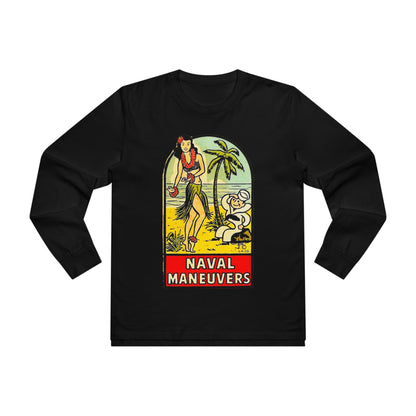 Naval Maneuvers Long Sleeve T-Shirt - Retro Au Go Go