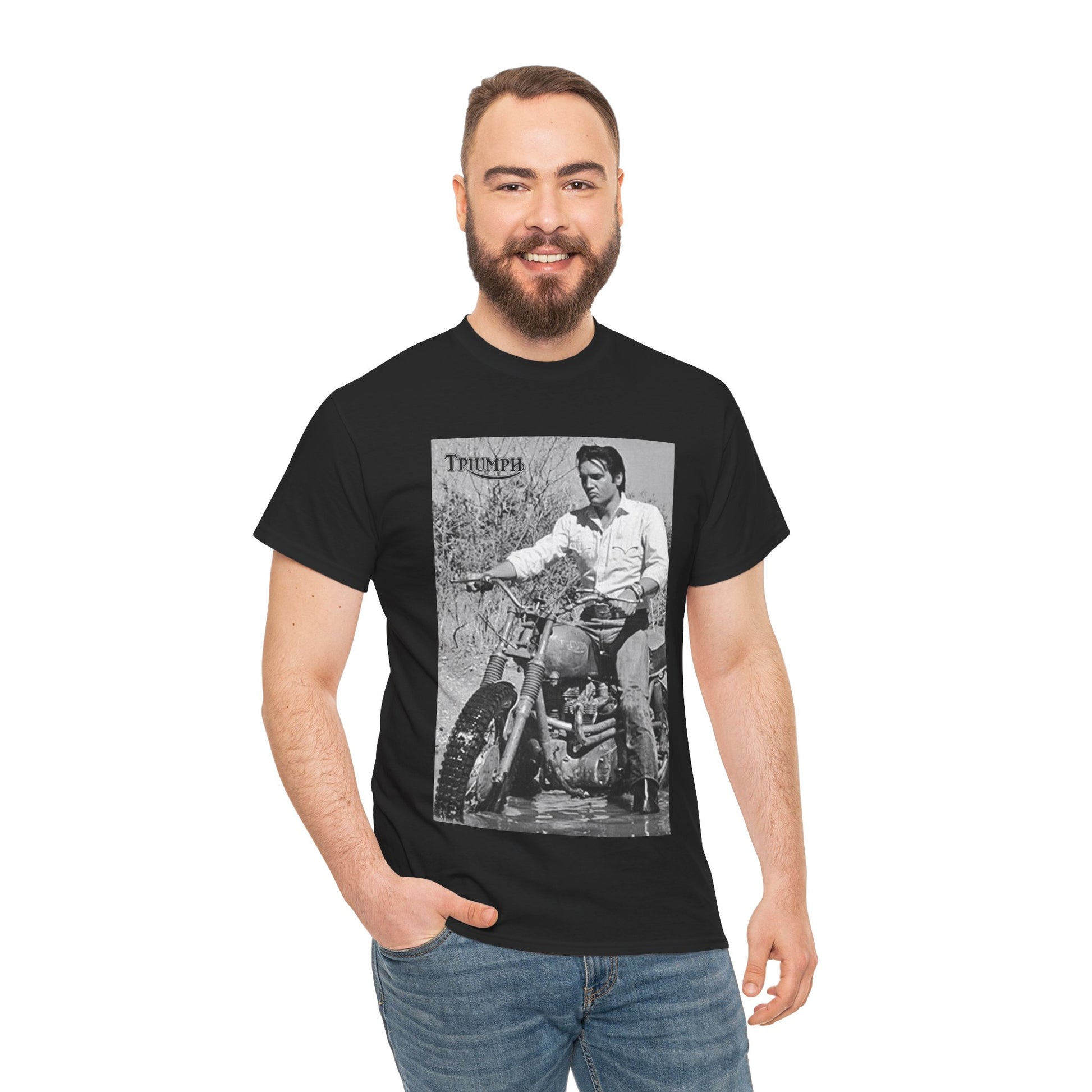 Elvis Chopper T-shirt - Retro Au Go Go