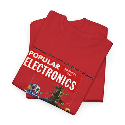 Robots Christmas T-shirt - Retro Au Go Go