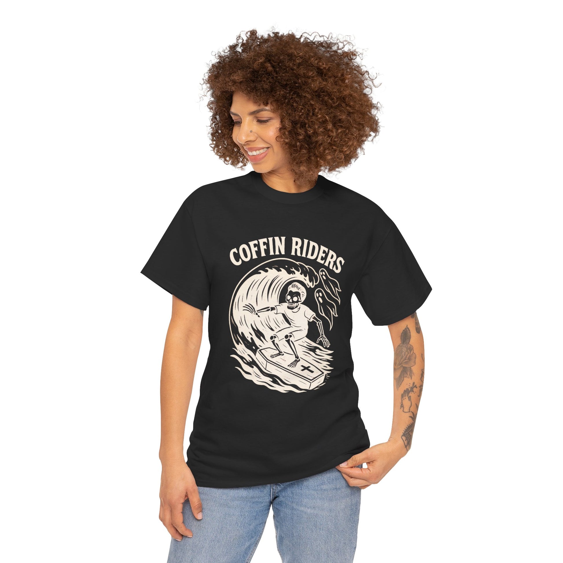 Coffin Riders T-shirt - Retro Au Go Go