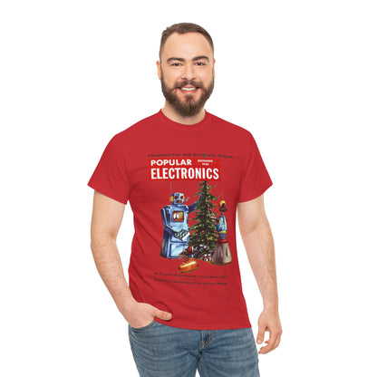 Robots Christmas T-shirt - Retro Au Go Go