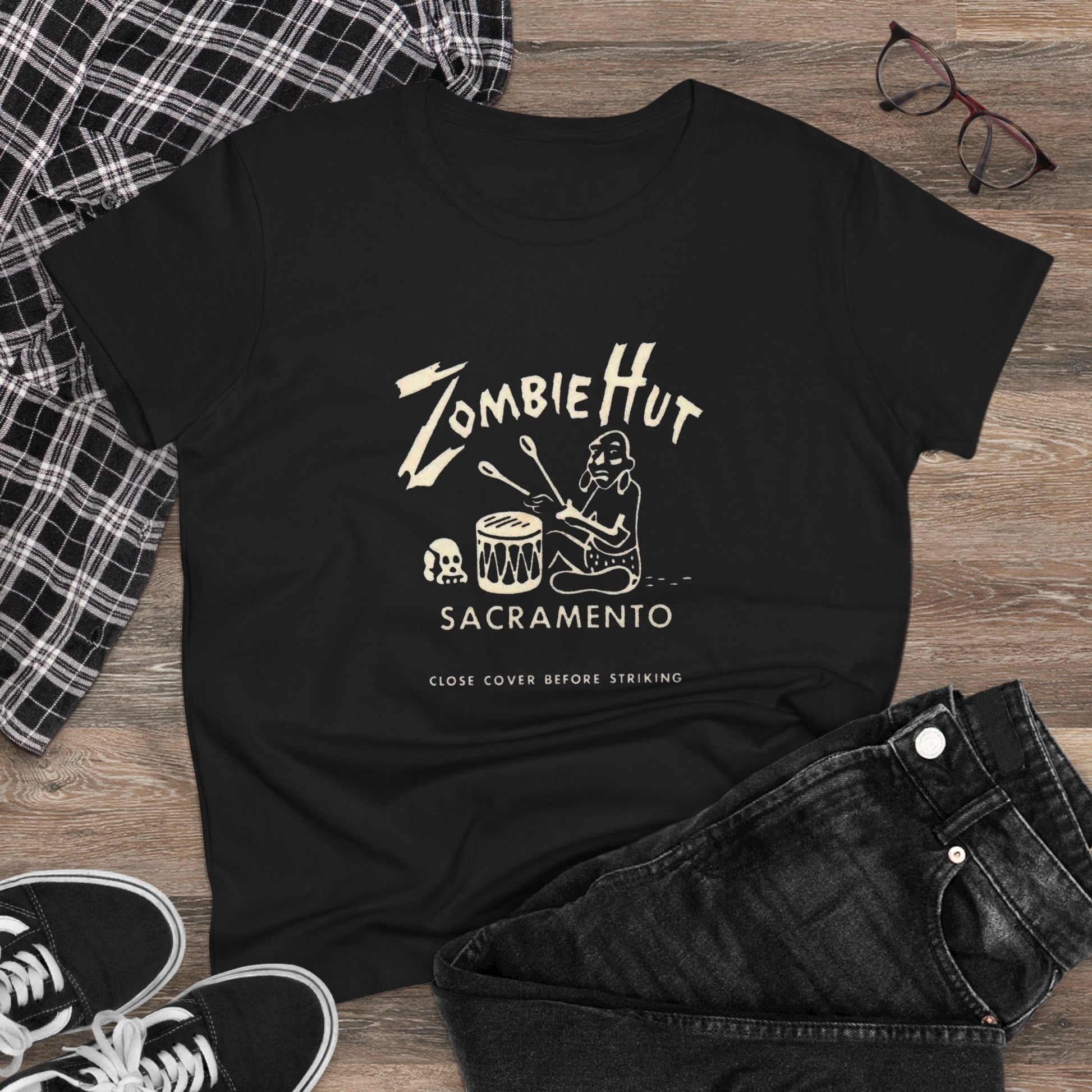 Zombie Hut Womens T-shirt - Retro Au Go Go