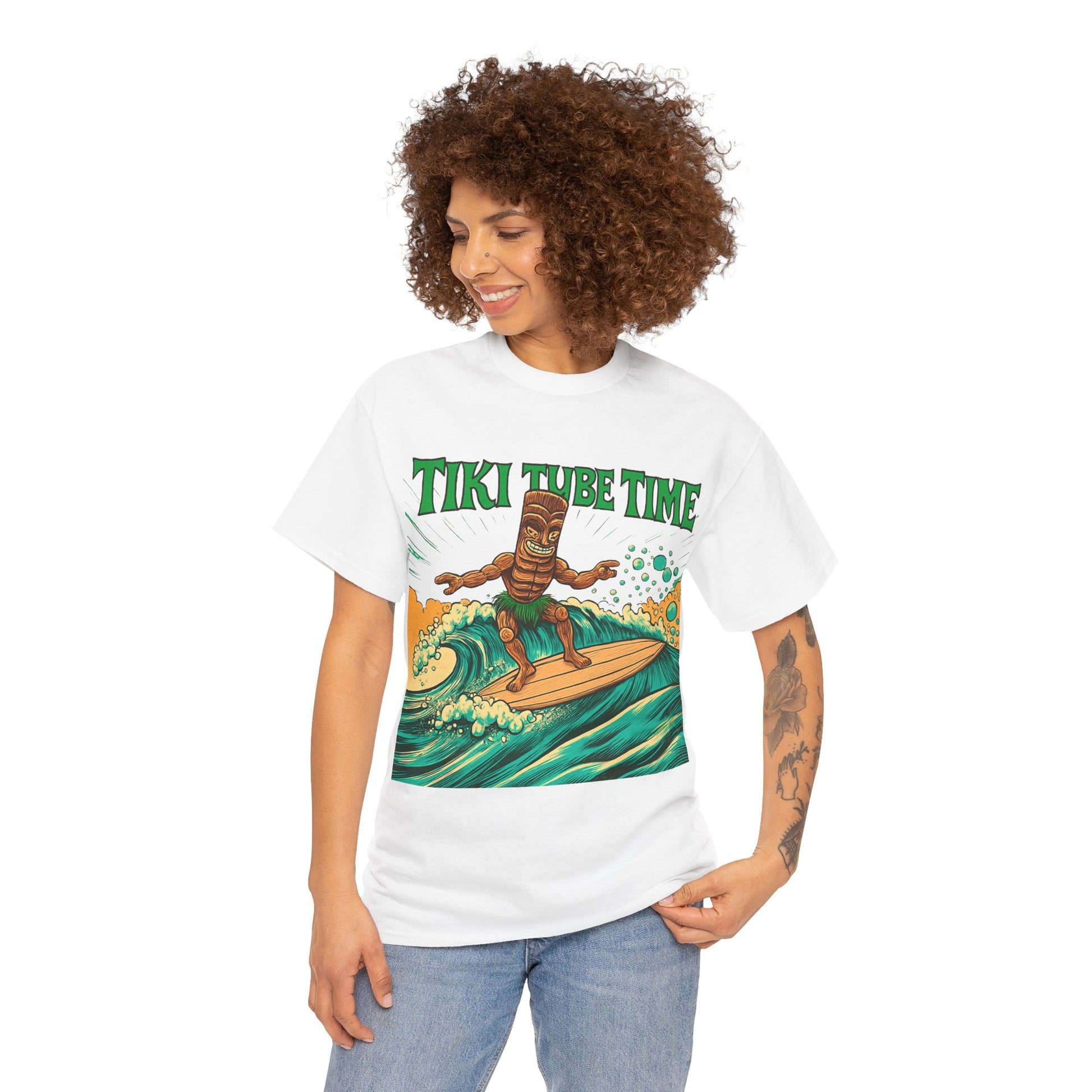 Tiki Tube Time T-shirt - Retro Au Go Go