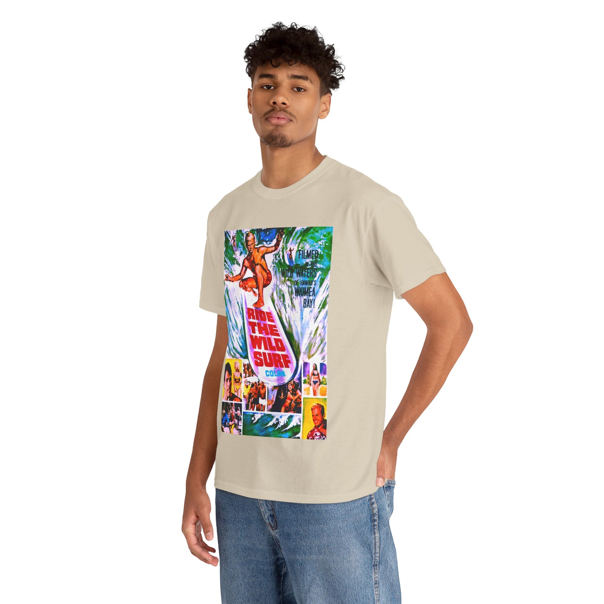 Ride The Wild Surf T-shirt - Retro Au Go Go