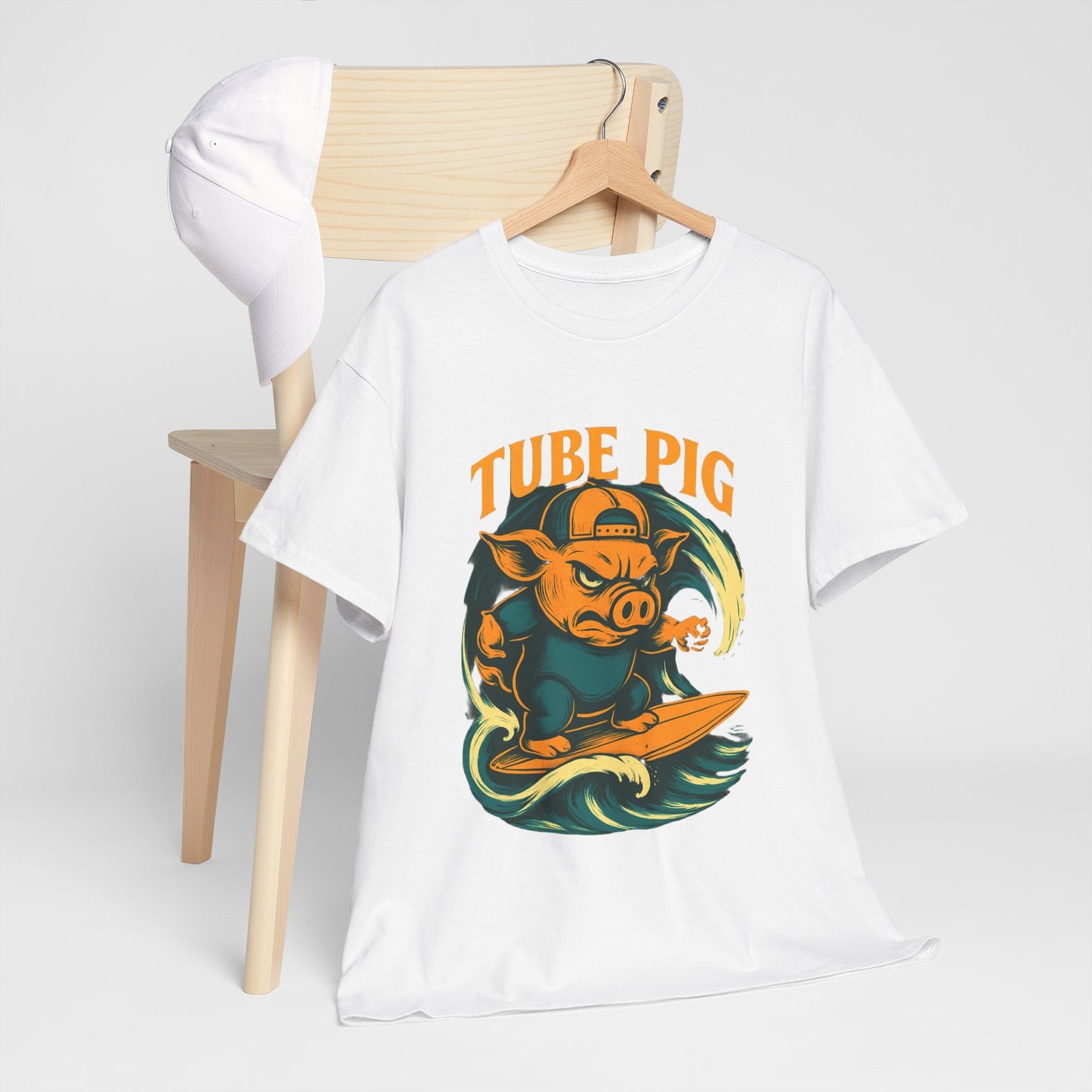 Tube Pig T-shirt - Retro Au Go Go