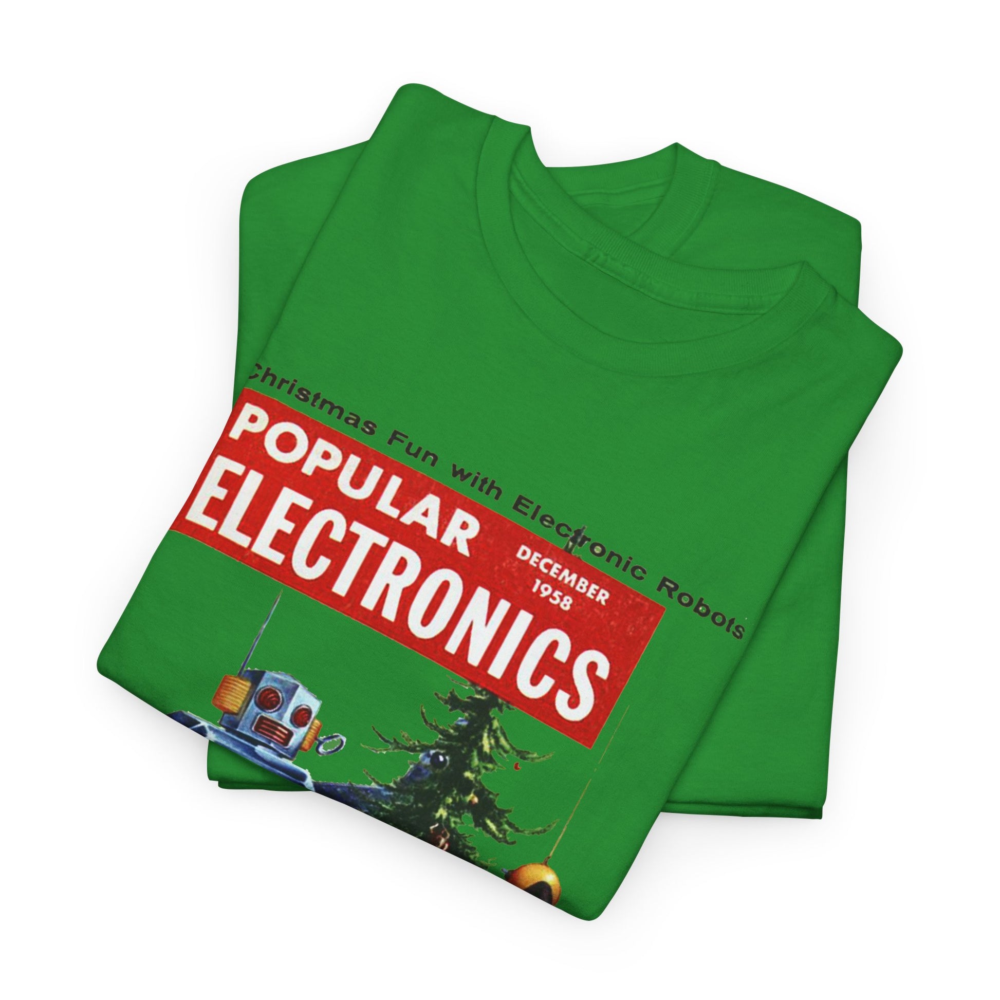 Robots Christmas T-shirt - Retro Au Go Go