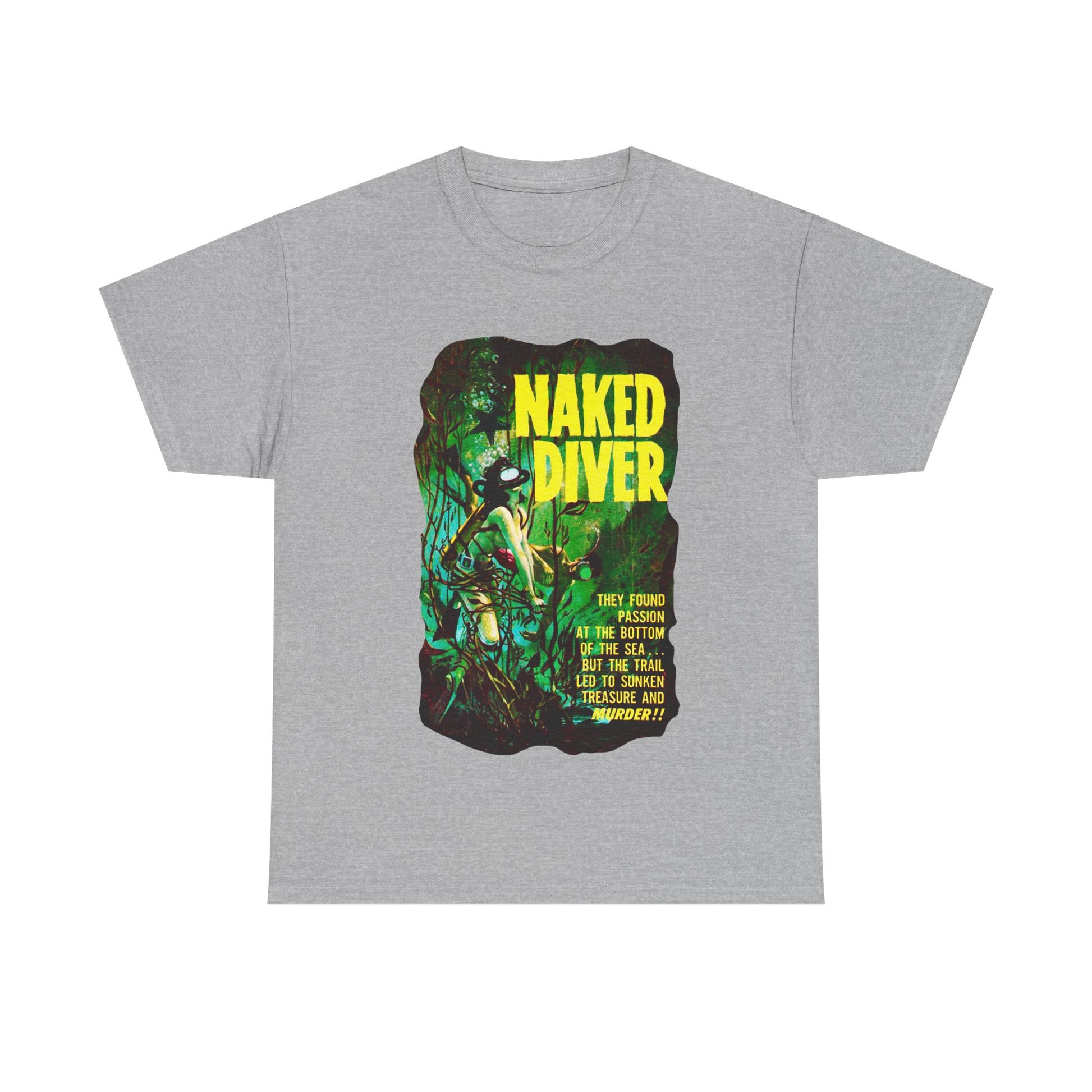 Naked Diver T-shirt - Retro Au Go Go