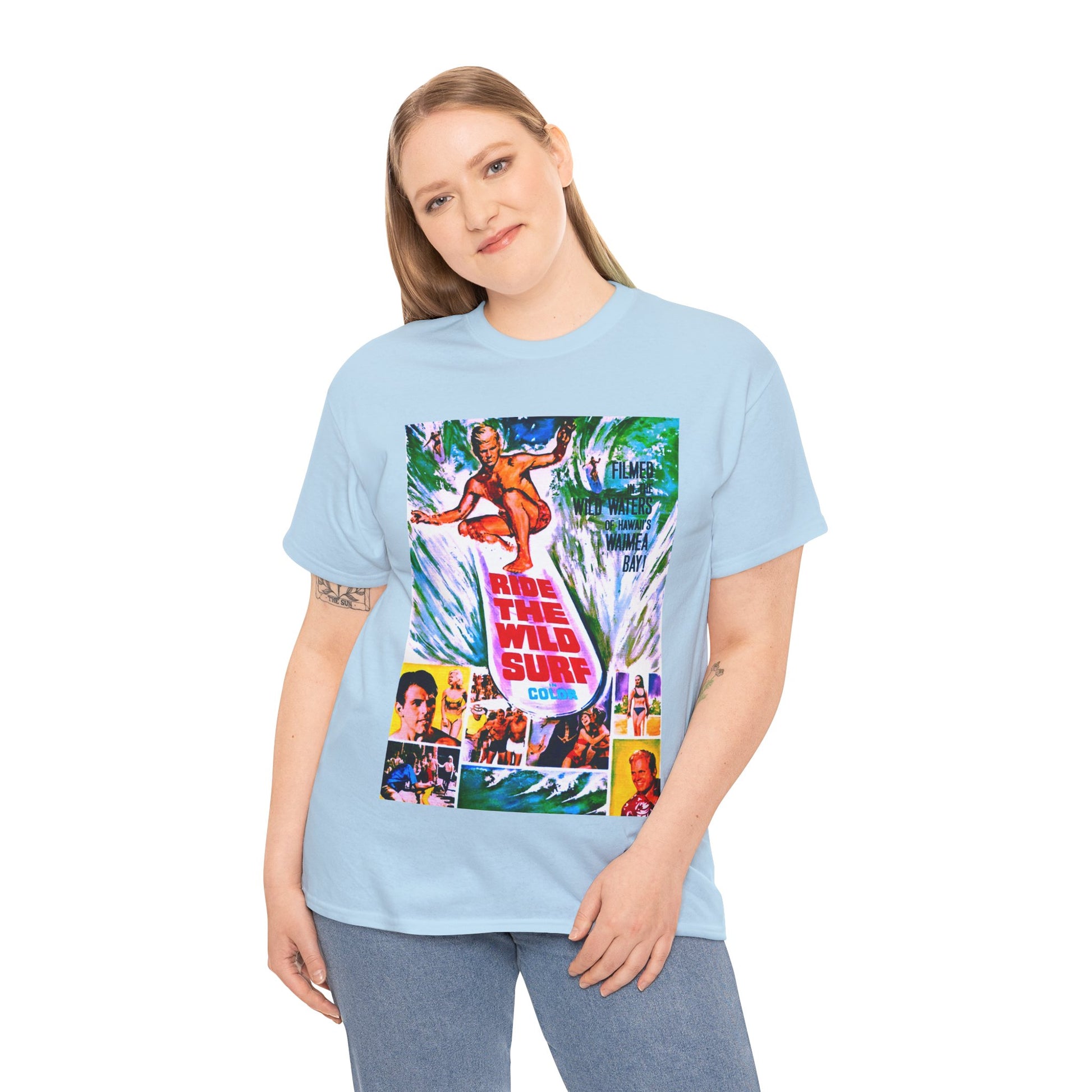 Ride The Wild Surf T-shirt - Retro Au Go Go