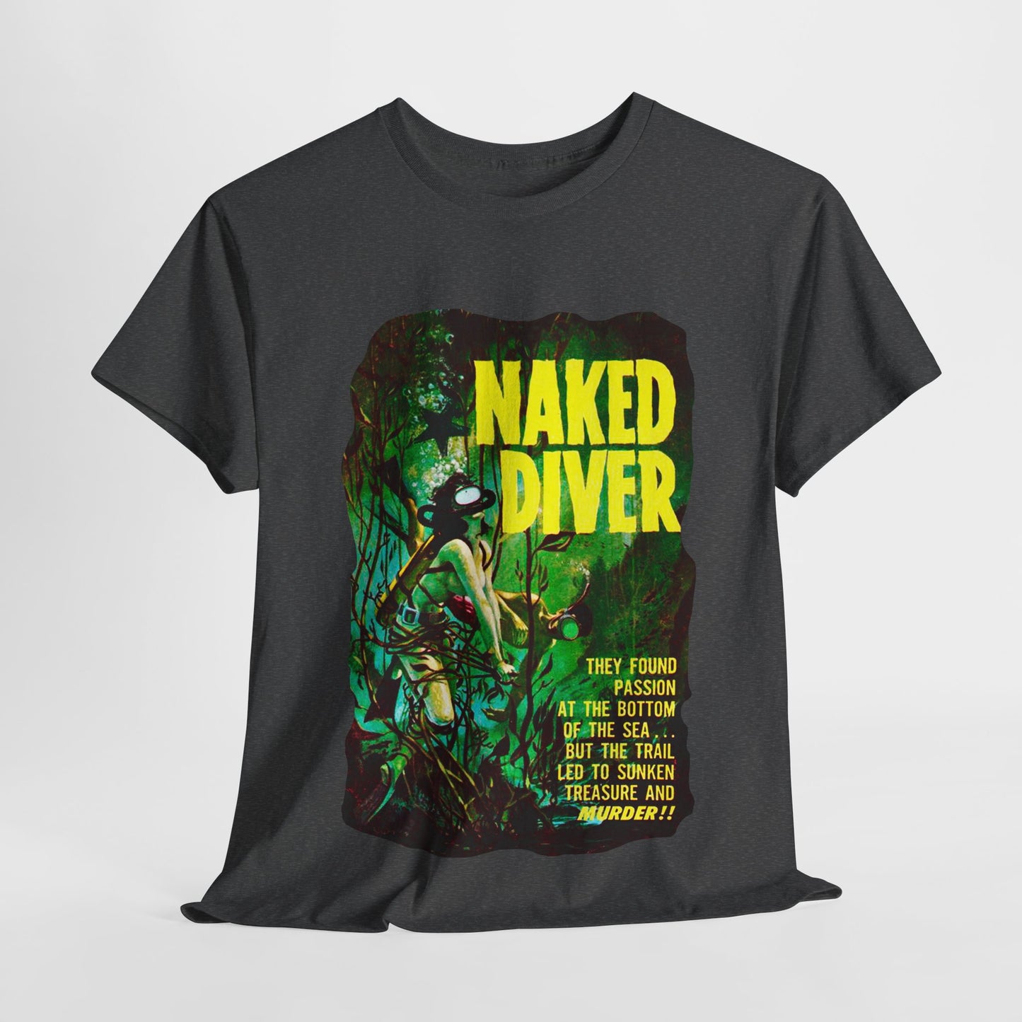 Naked Diver T-shirt - Retro Au Go Go