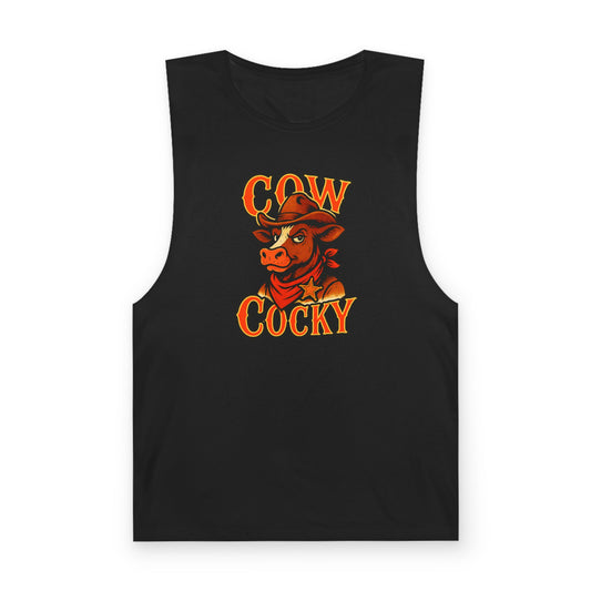 Cow Cocky Tank - Retro Au Go Go