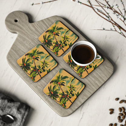 Vintage Hawaiian Coaster Set - Retro Au Go Go