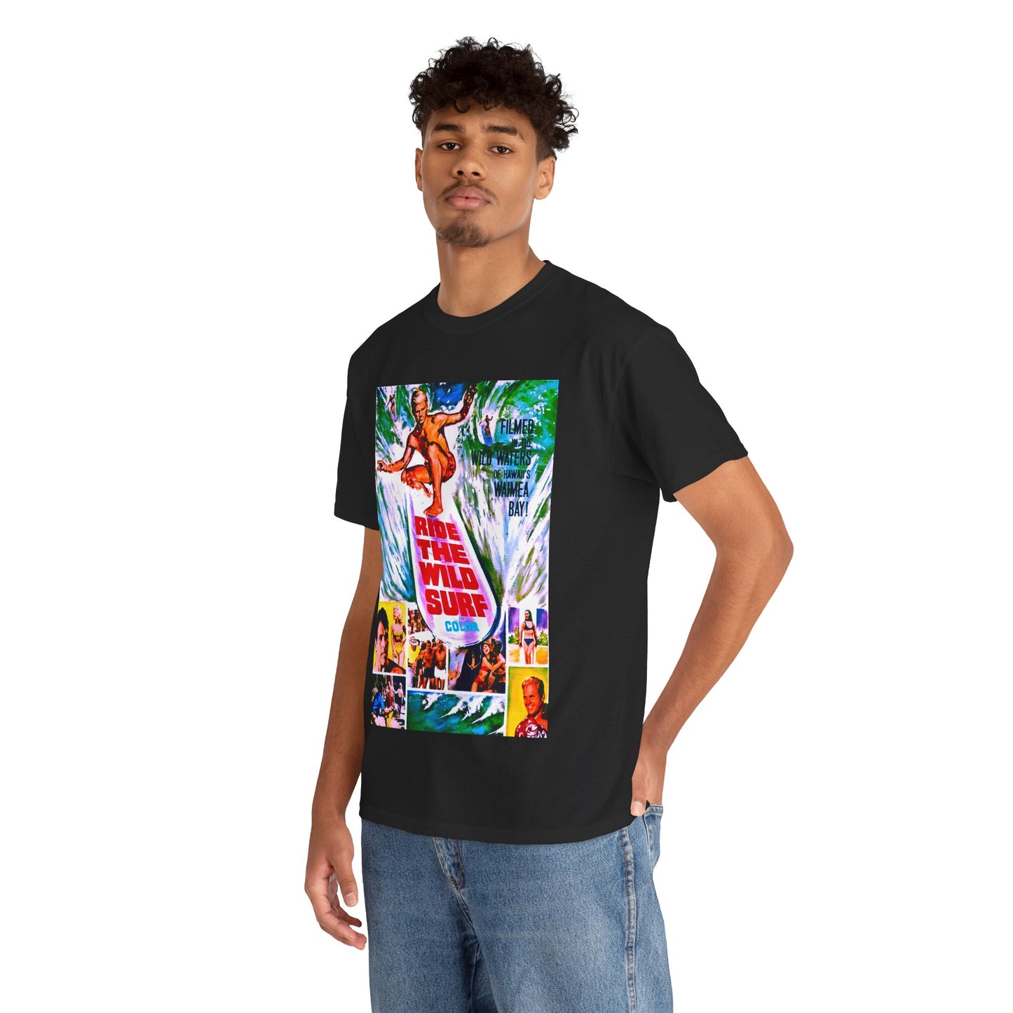 Ride The Wild Surf T-shirt - Retro Au Go Go