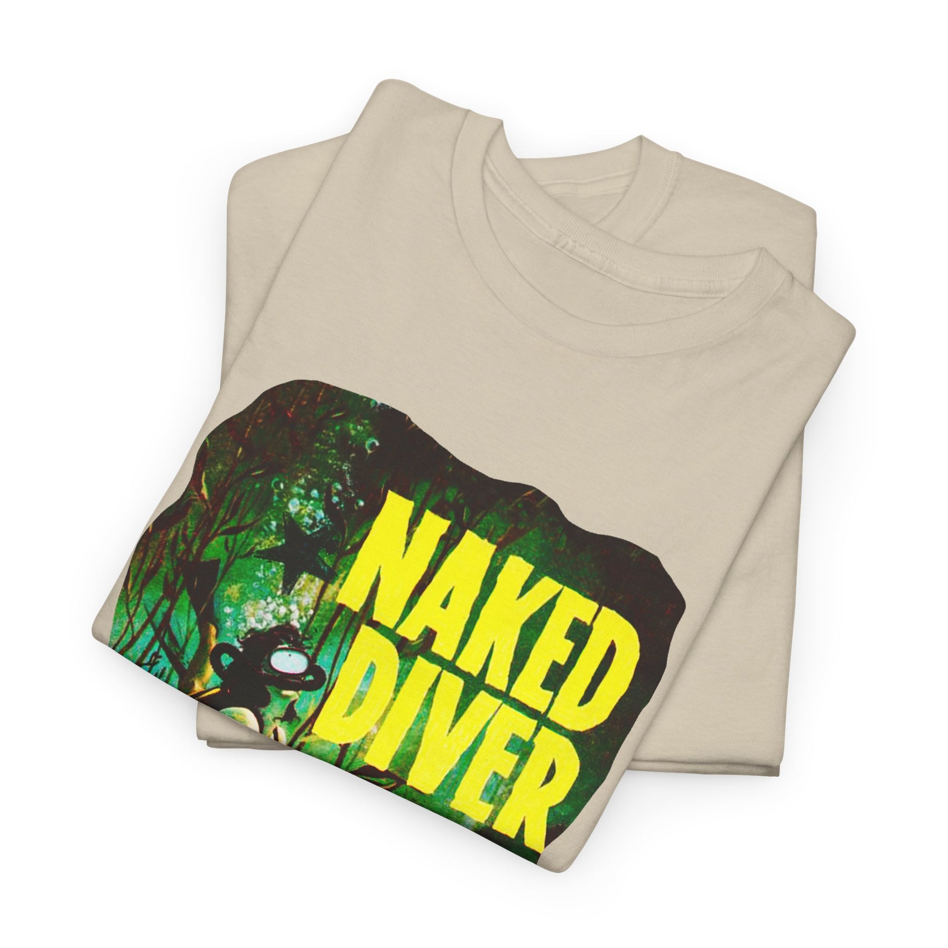 Naked Diver T-shirt - Retro Au Go Go