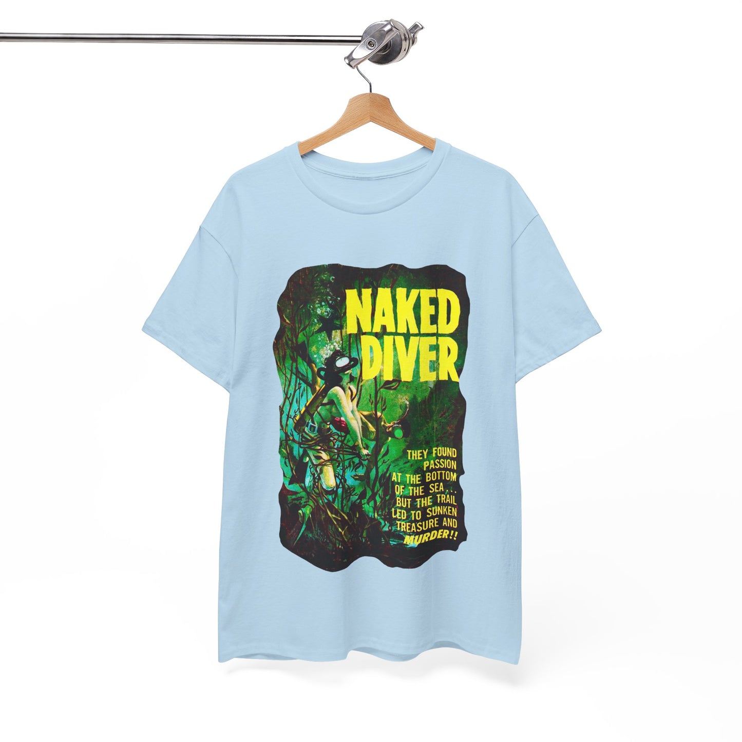 Naked Diver T-shirt - Retro Au Go Go