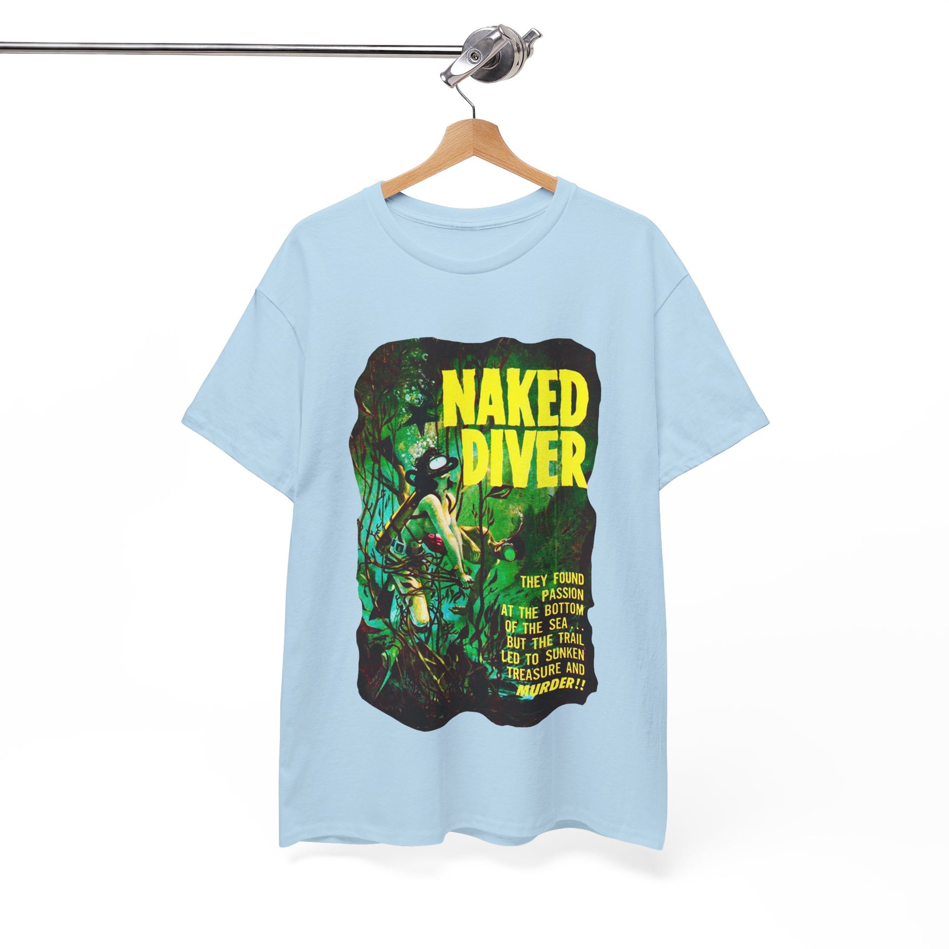 Naked Diver T-shirt - Retro Au Go Go