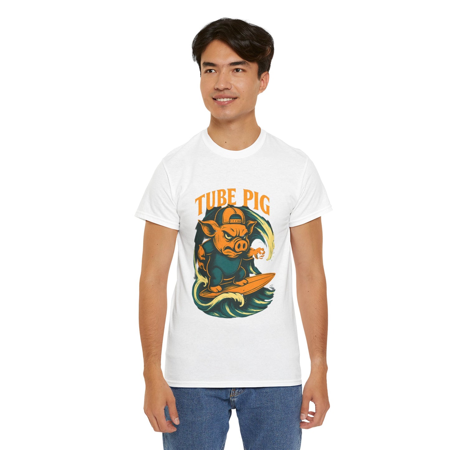 Tube Pig T-shirt - Retro Au Go Go