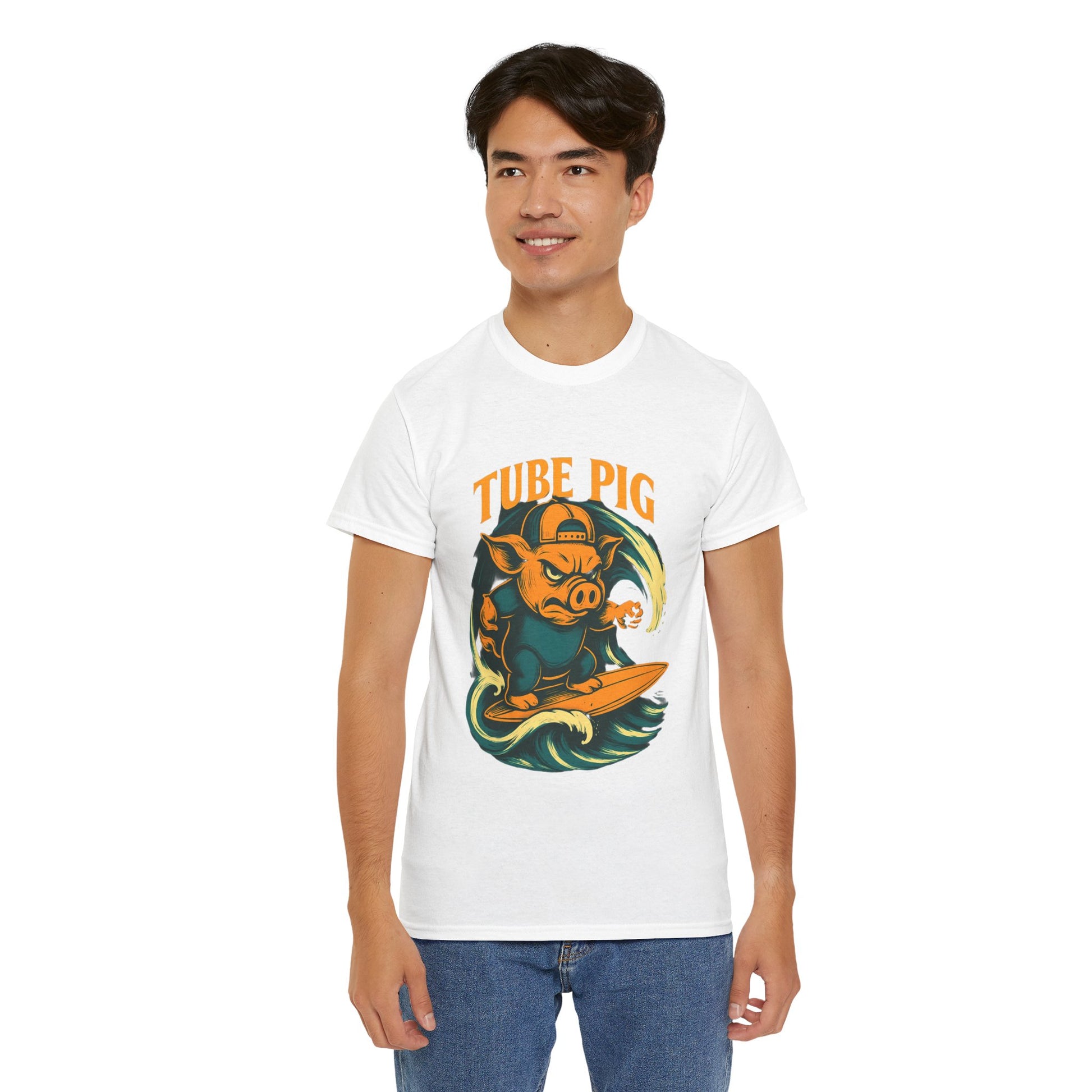 Tube Pig T-shirt - Retro Au Go Go