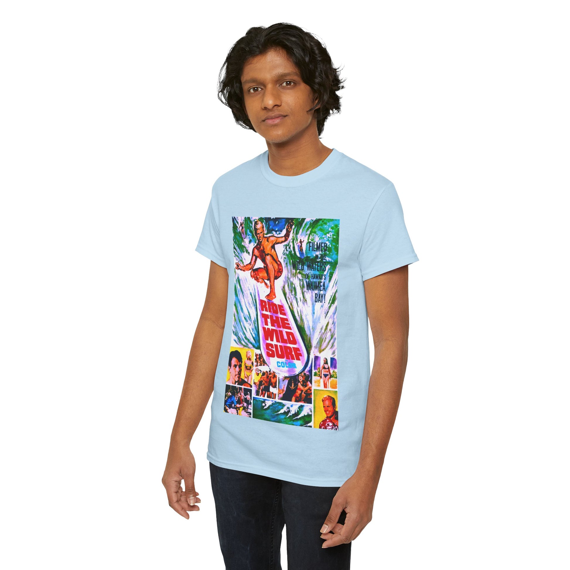 Ride The Wild Surf T-shirt - Retro Au Go Go