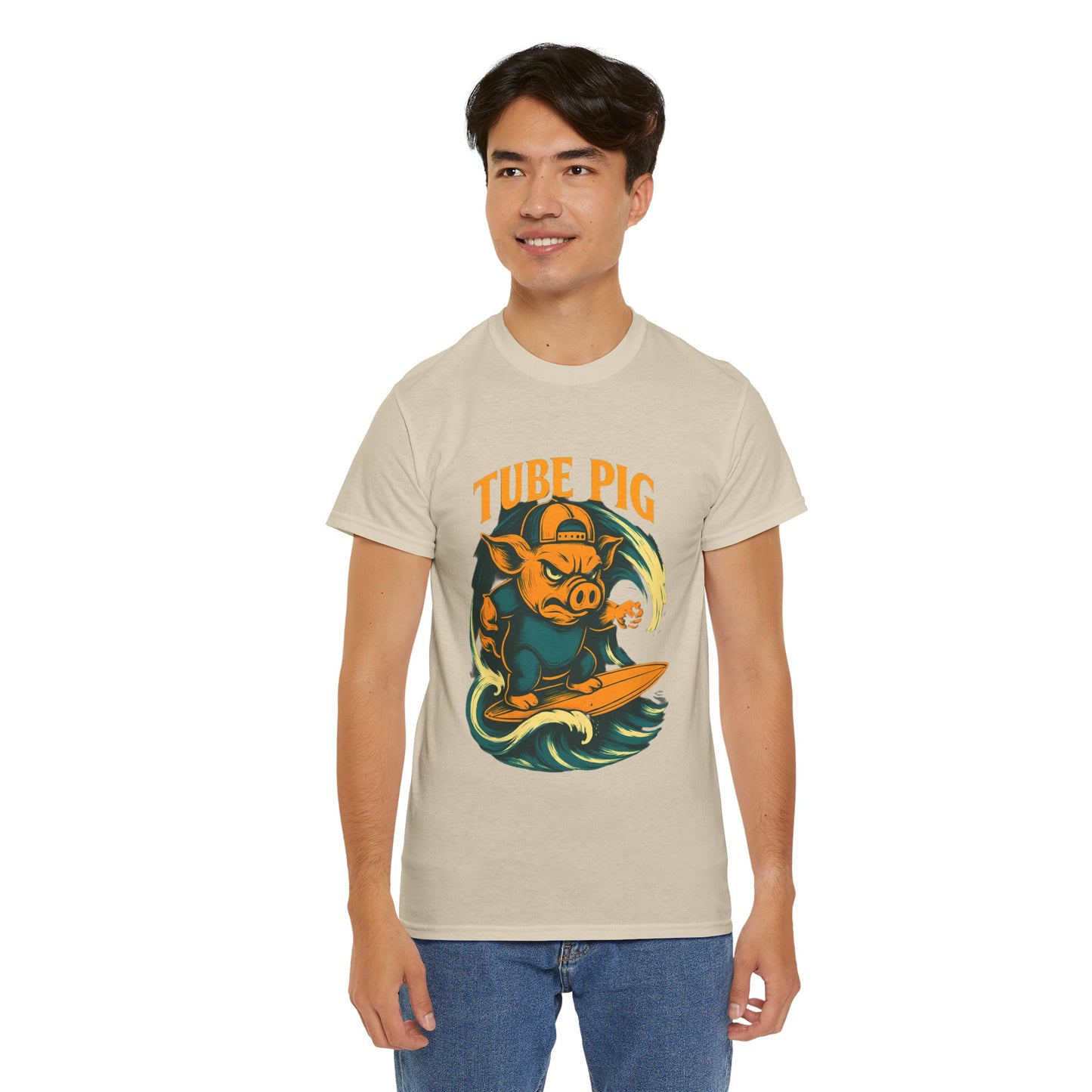 Tube Pig T-shirt - Retro Au Go Go