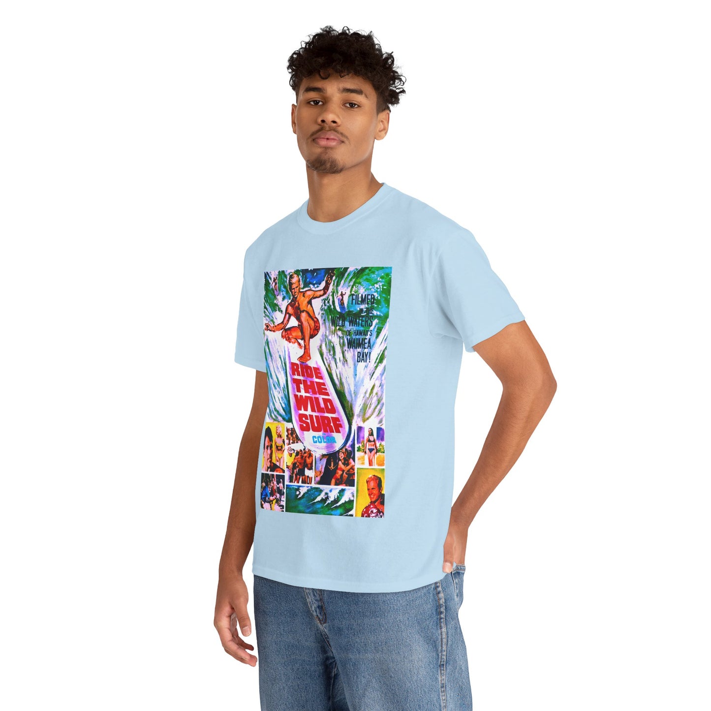 Ride The Wild Surf T-shirt - Retro Au Go Go