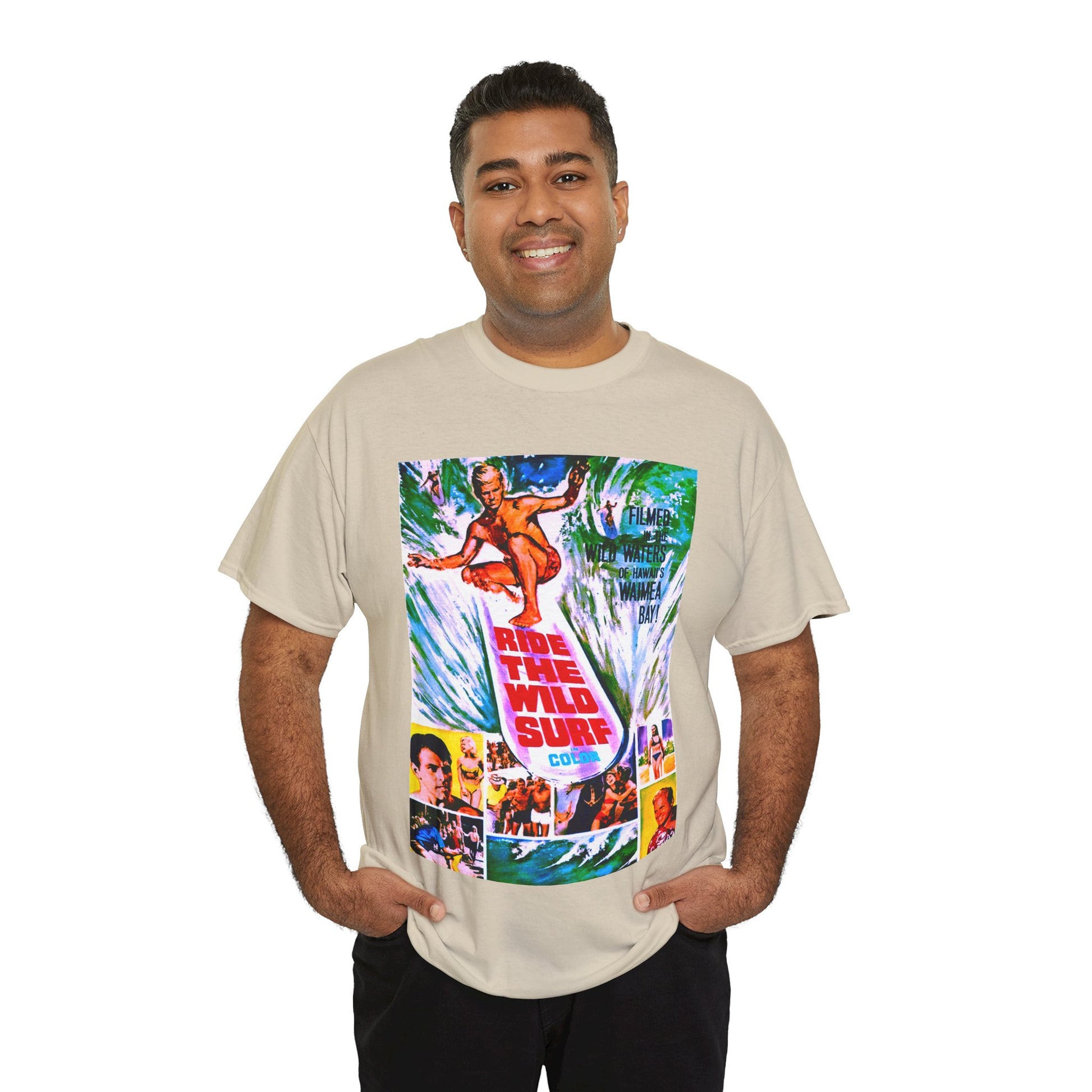 Ride The Wild Surf T-shirt - Retro Au Go Go
