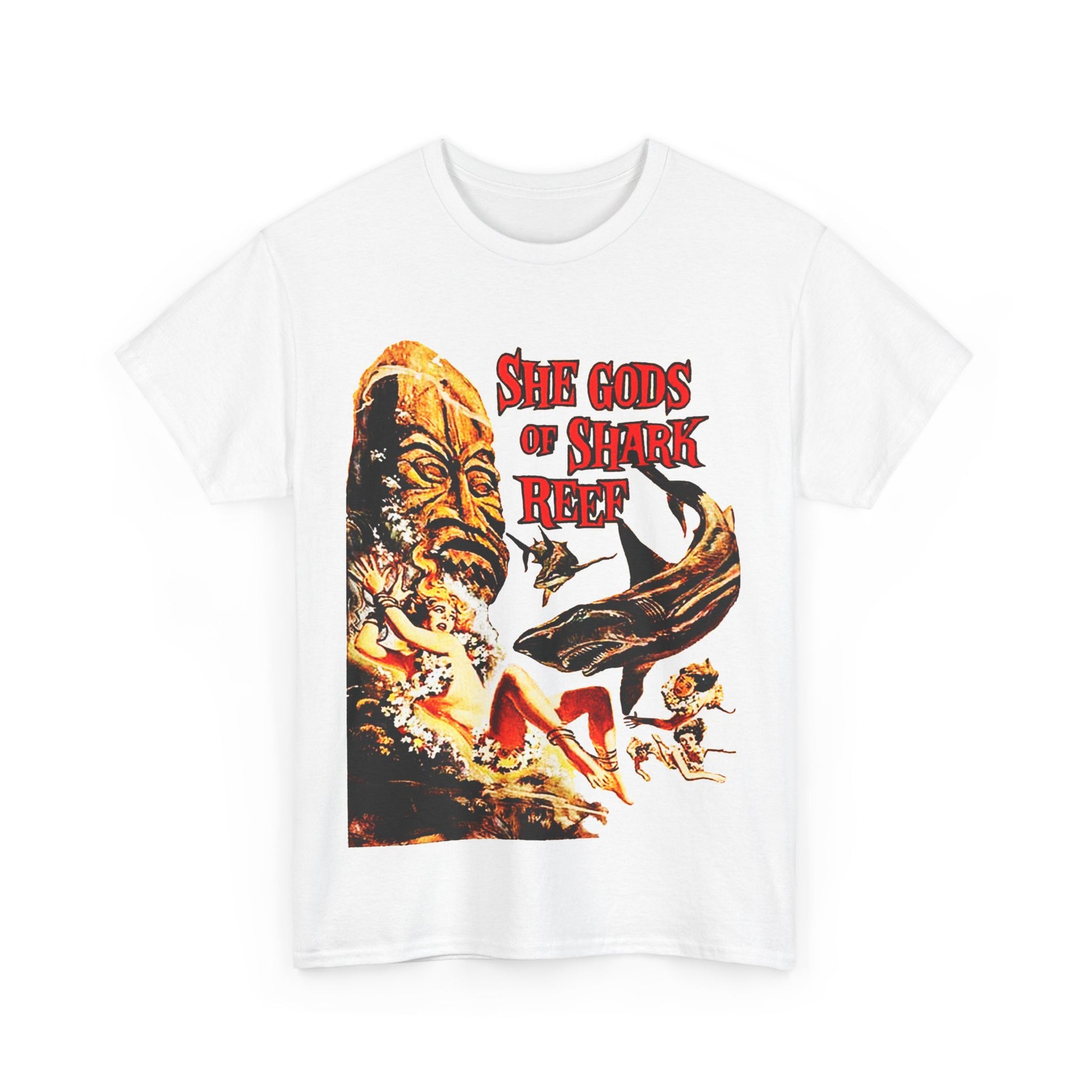 She Gods Of Shark Reef T-Shirt - Retro Au Go Go