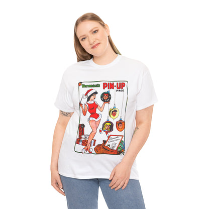 Veronica's Pinup Christmas T-shirt - Retro Au Go Go