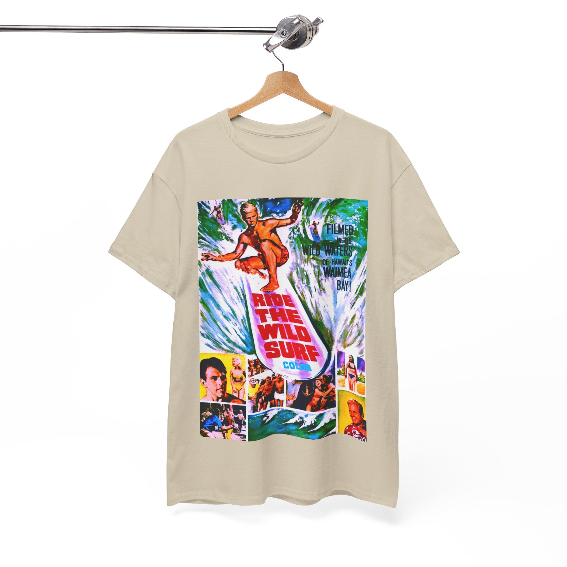 Ride The Wild Surf T-shirt - Retro Au Go Go