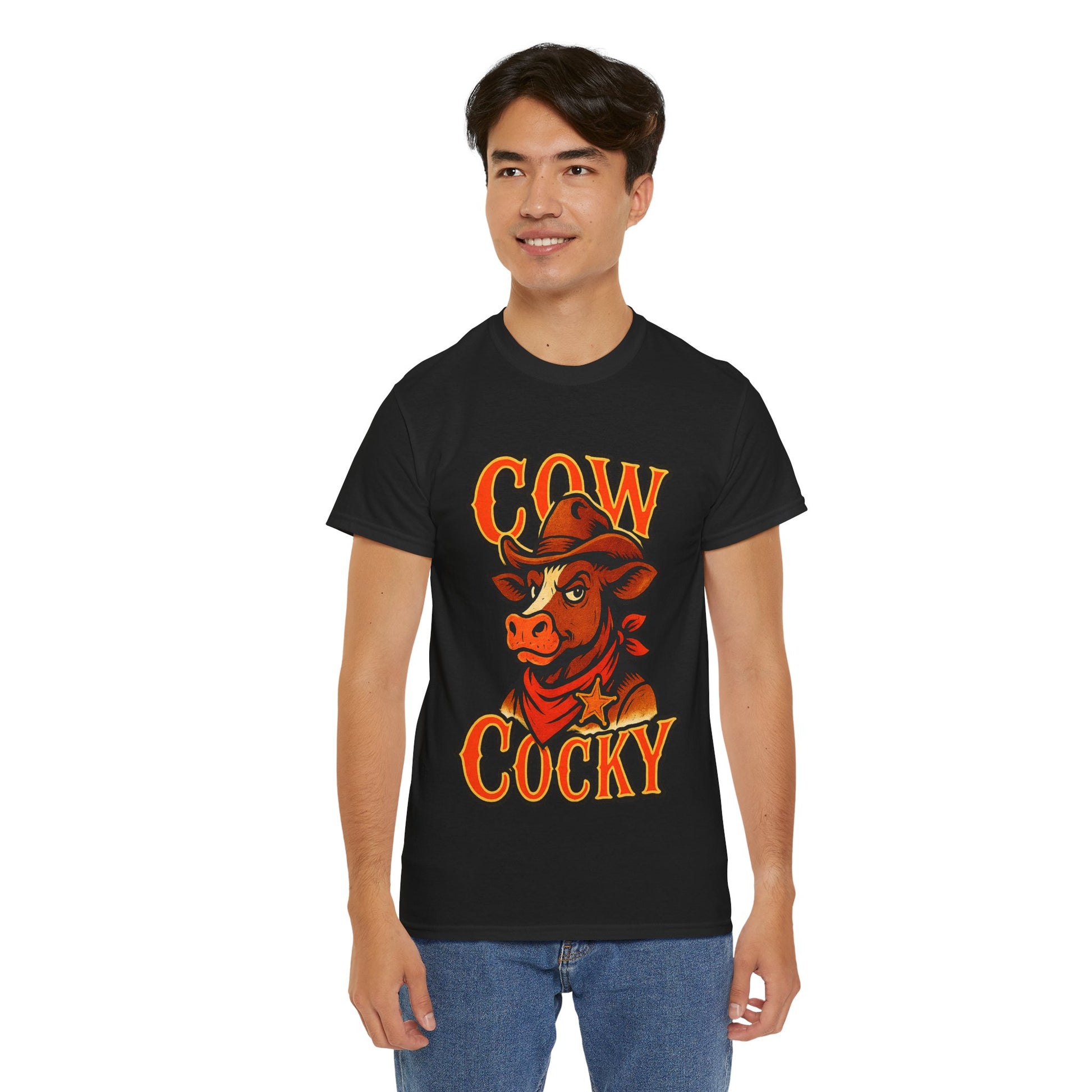 Cow Cocky T-Shirt - Retro Au Go Go