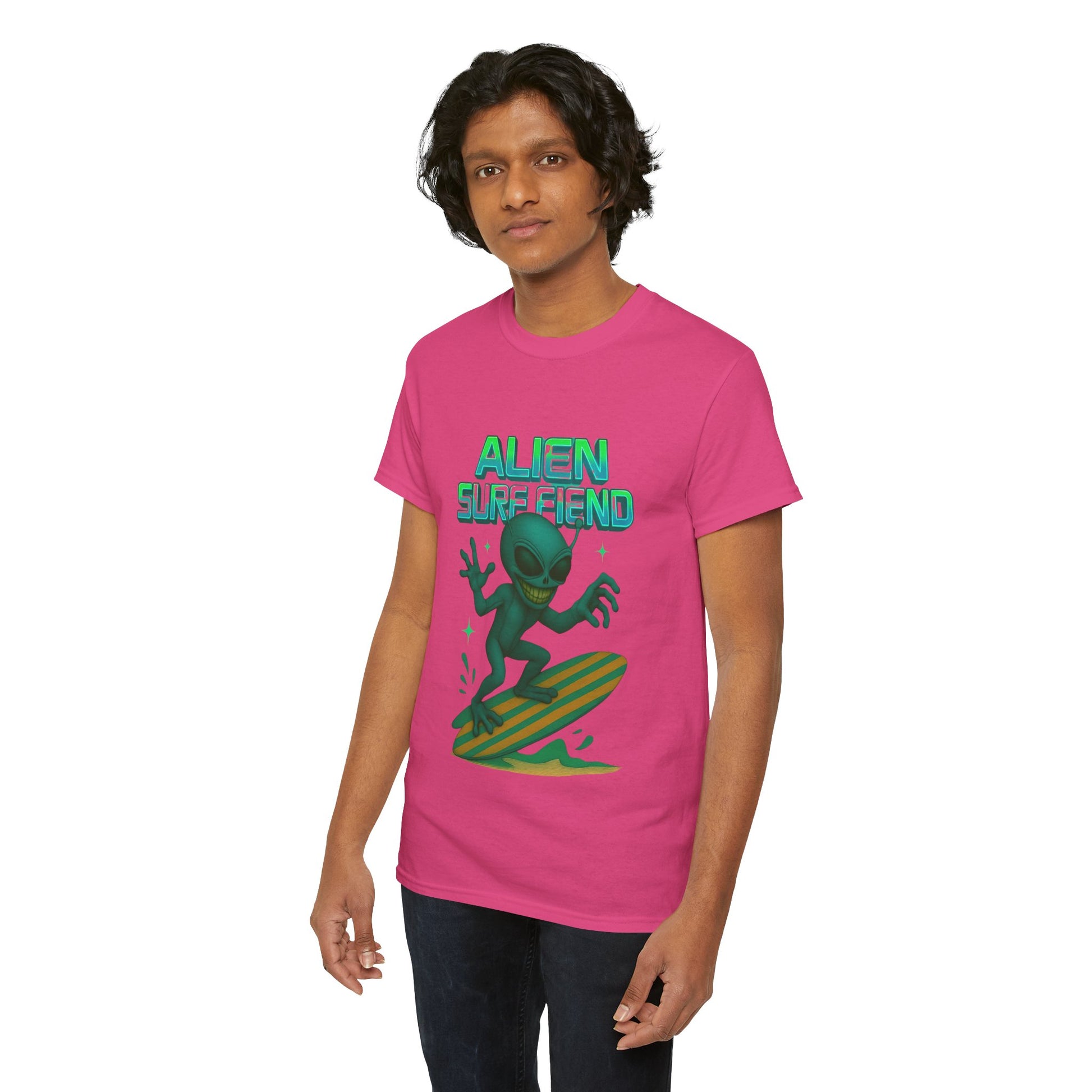 Alien Surf Fiend T-shirt - Retro Au Go Go