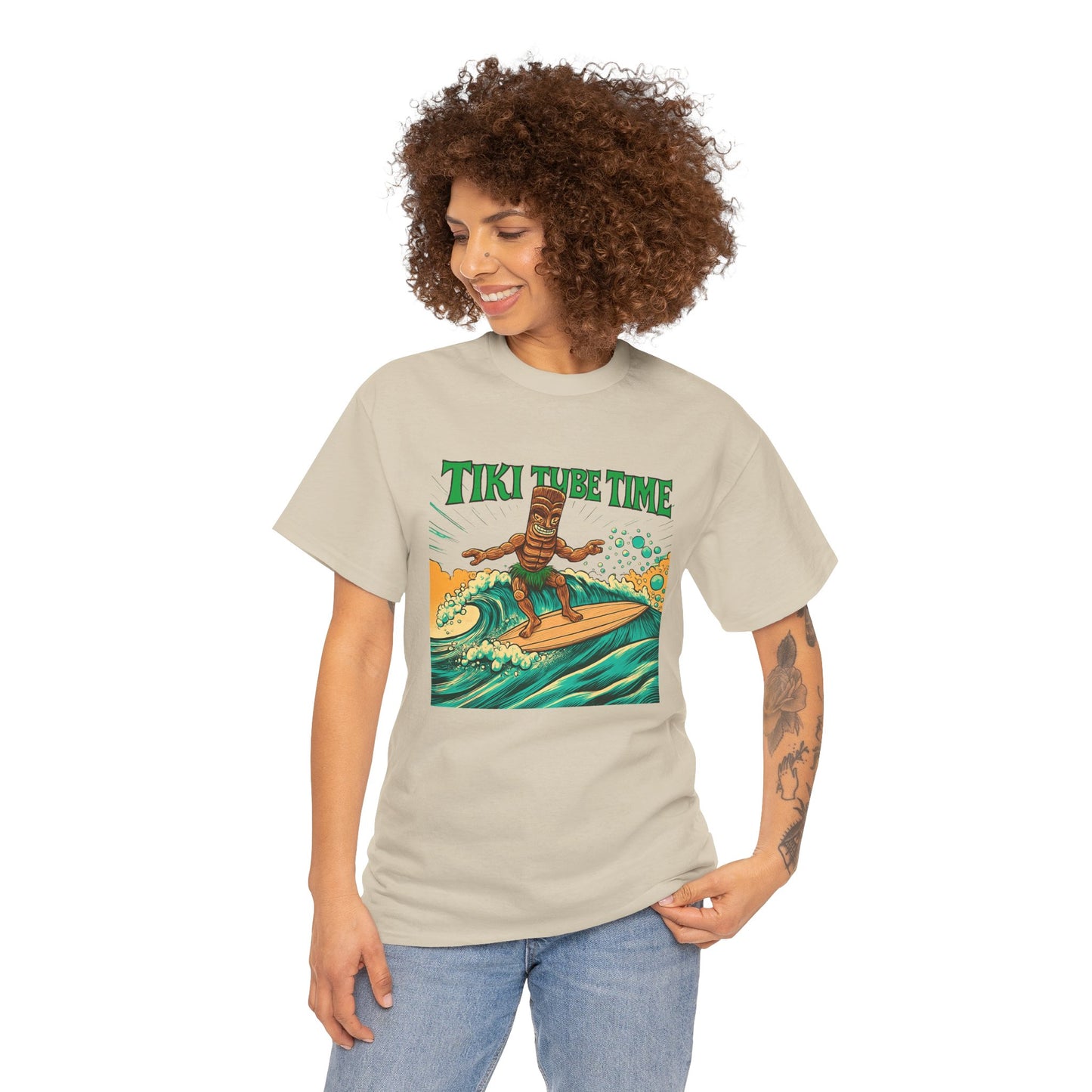 Tiki Tube Time T-shirt - Retro Au Go Go