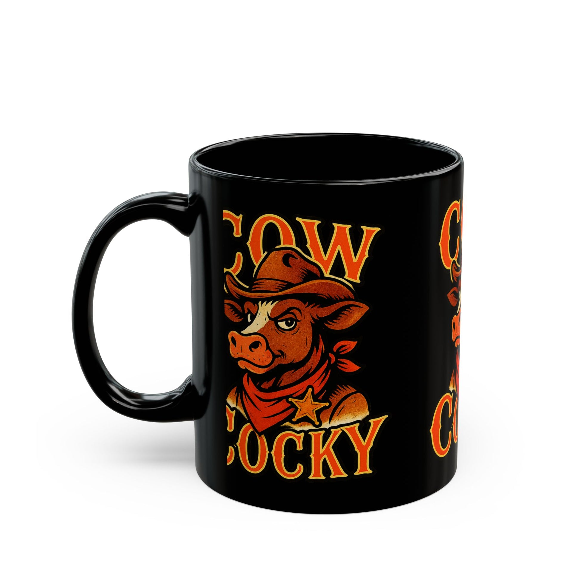 Cow Cocky Cowboy Mug - Retro Au Go Go