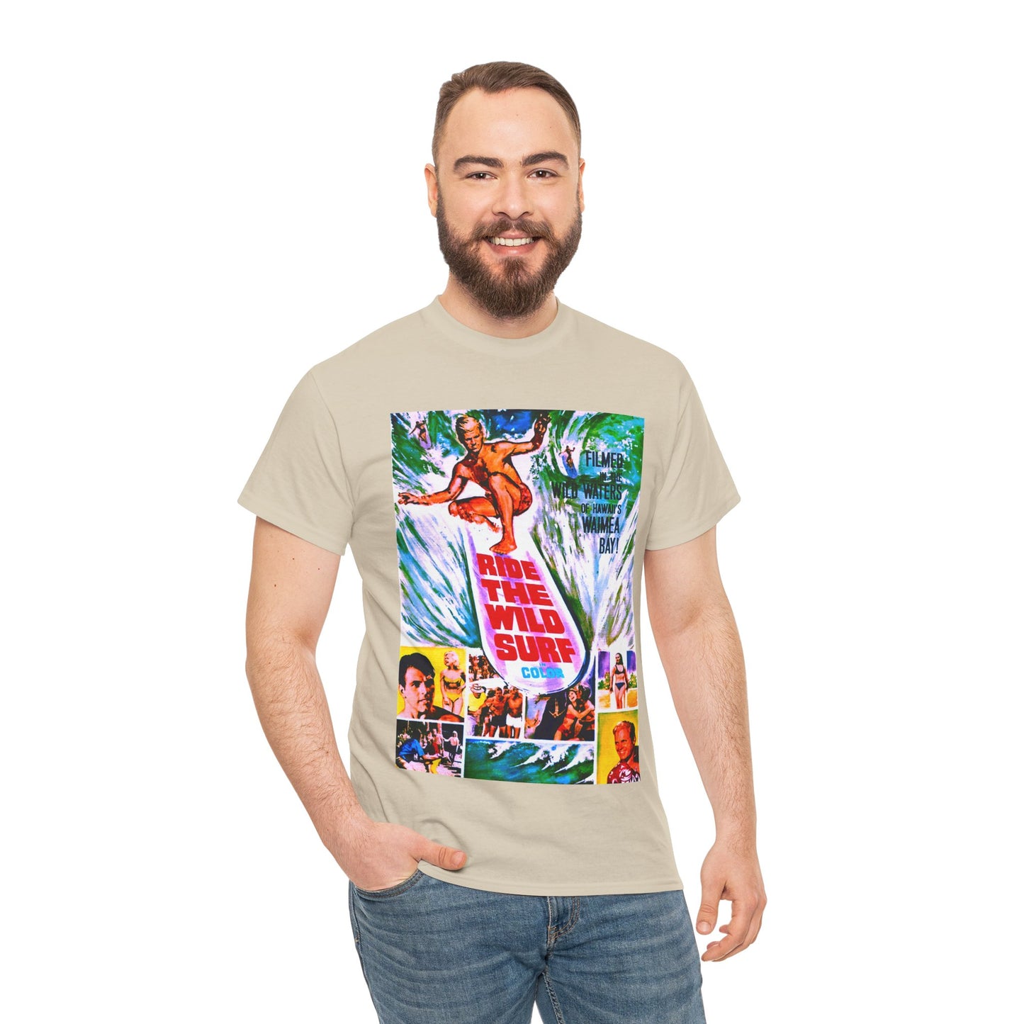 Ride The Wild Surf T-shirt - Retro Au Go Go
