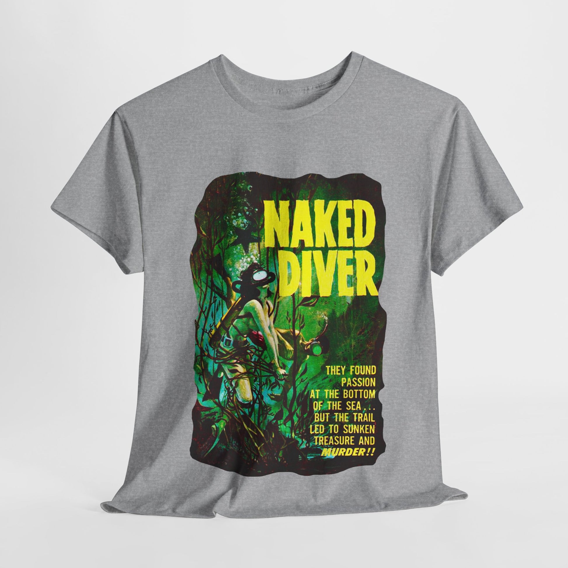 Naked Diver T-shirt - Retro Au Go Go