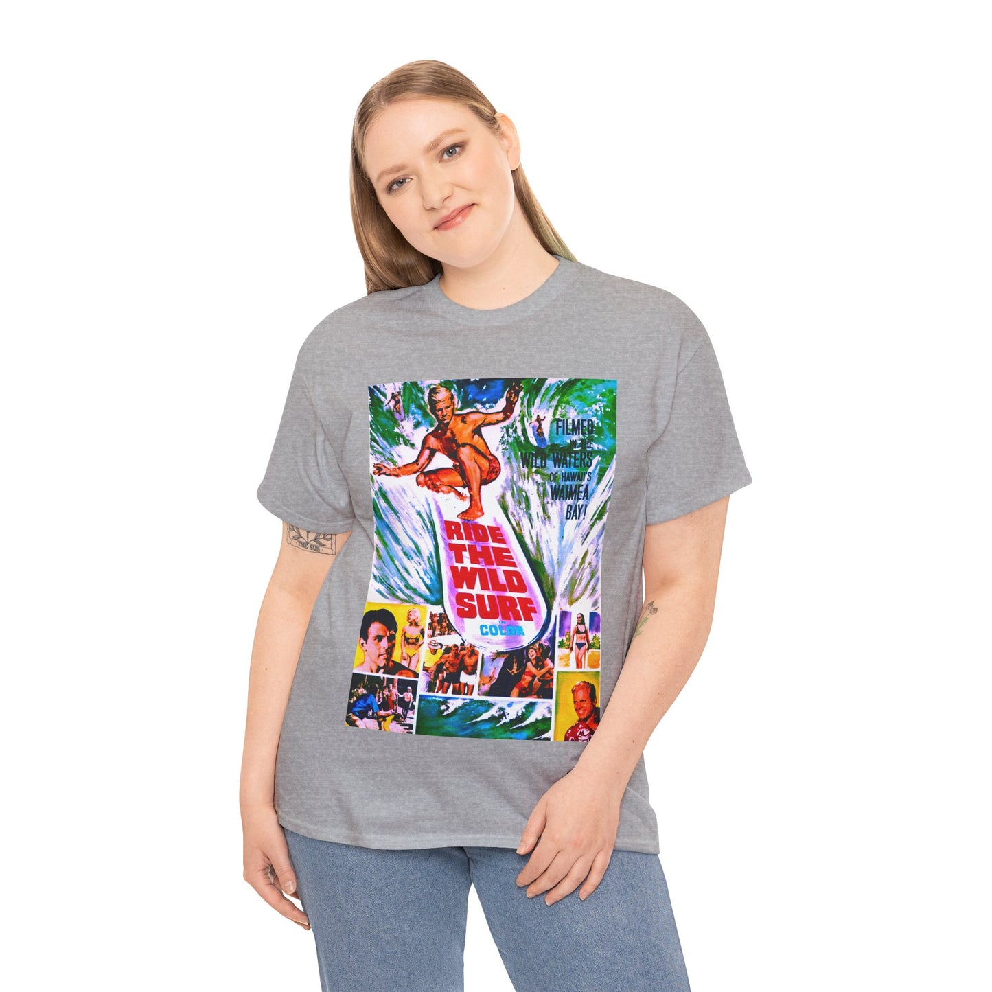 Ride The Wild Surf T-shirt - Retro Au Go Go
