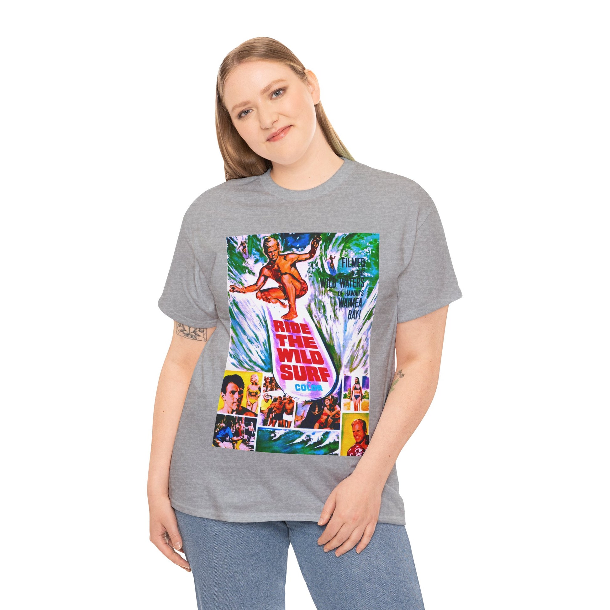 Ride The Wild Surf T-shirt - Retro Au Go Go