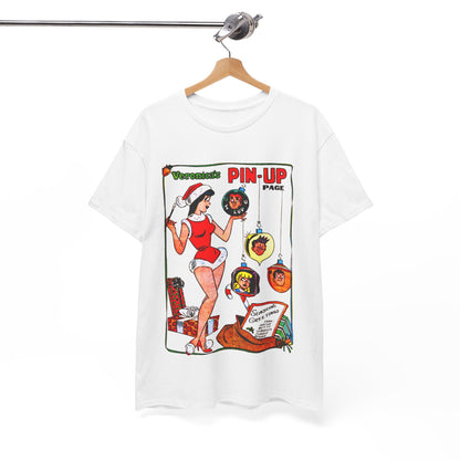 Veronica's Pinup Christmas T-shirt - Retro Au Go Go