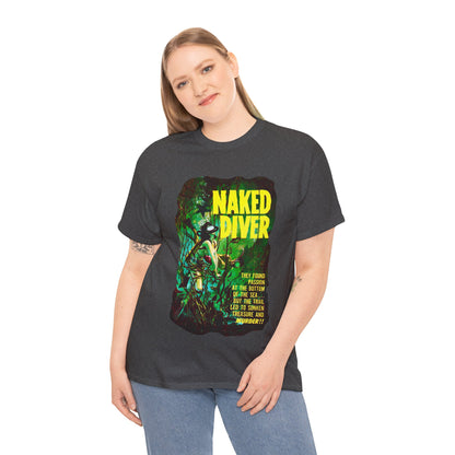 Naked Diver T-shirt - Retro Au Go Go