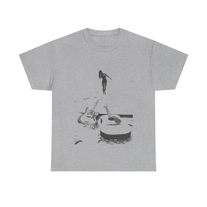 Bikini Beach Guitar T-shirt - Retro Au Go Go