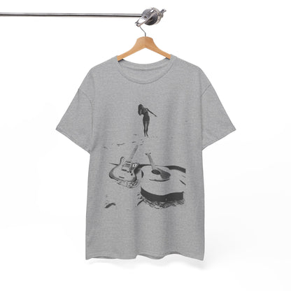 Bikini Beach Guitar T-shirt - Retro Au Go Go