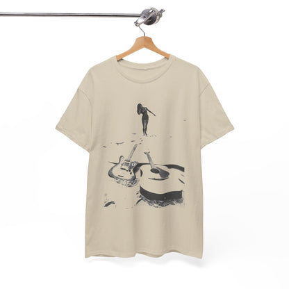Bikini Beach Guitar T-shirt - Retro Au Go Go