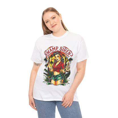 Swamp Siren Dangerous Pinup Rockabilly Kustom Kulture Lowbrow T-Shirt - Retro Au Go Go