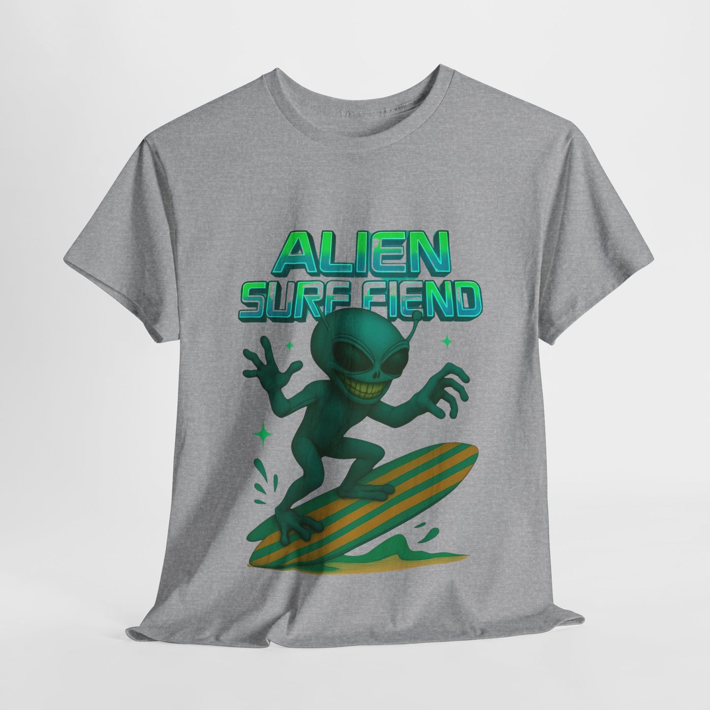 Alien Surf Fiend T-shirt - Retro Au Go Go