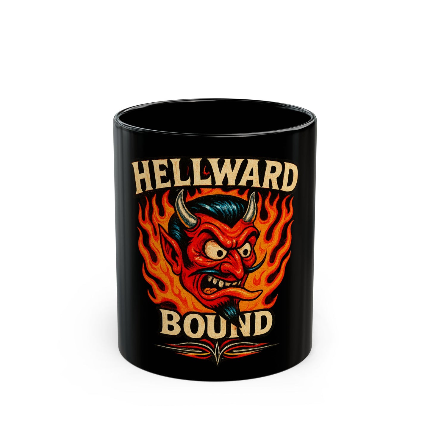 Hellward Bound Coffee Tea Mug - Retro Au Go Go