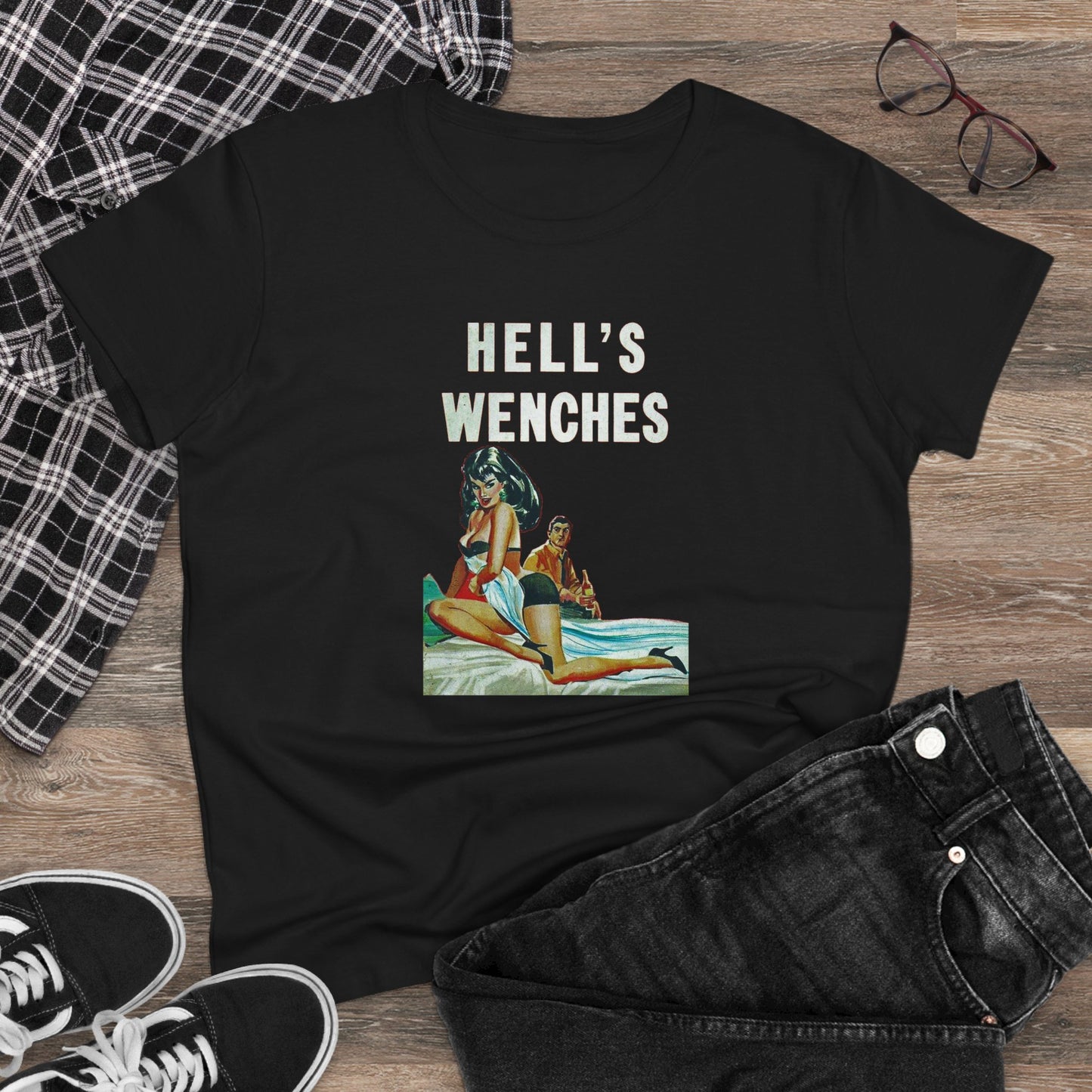 Hell's Wenches Womens T-shirt - Retro Au Go Go