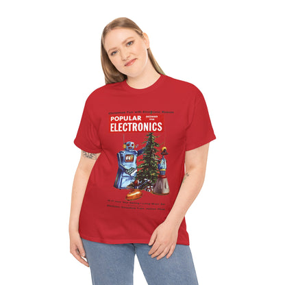 Robots Christmas T-shirt - Retro Au Go Go