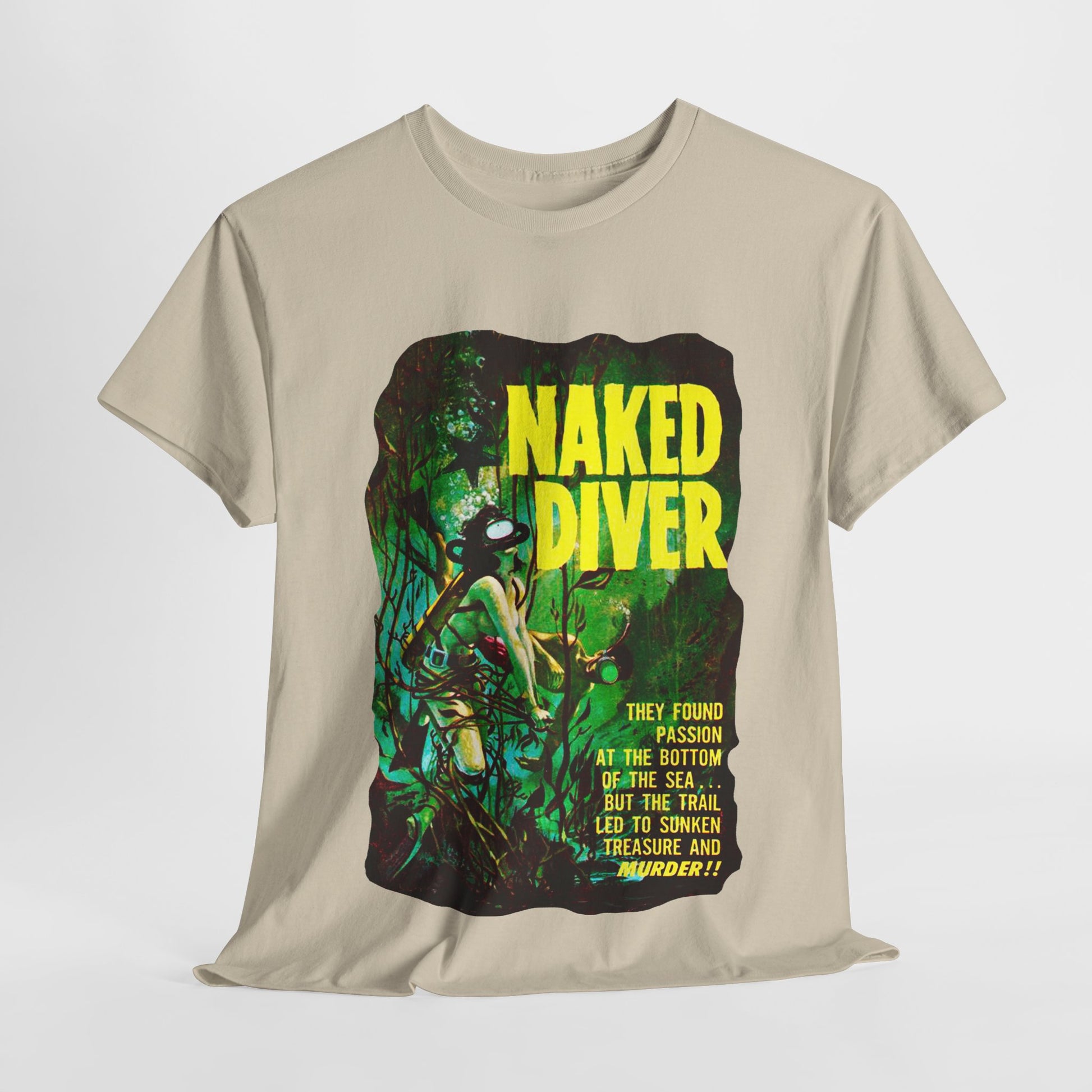 Naked Diver T-shirt - Retro Au Go Go