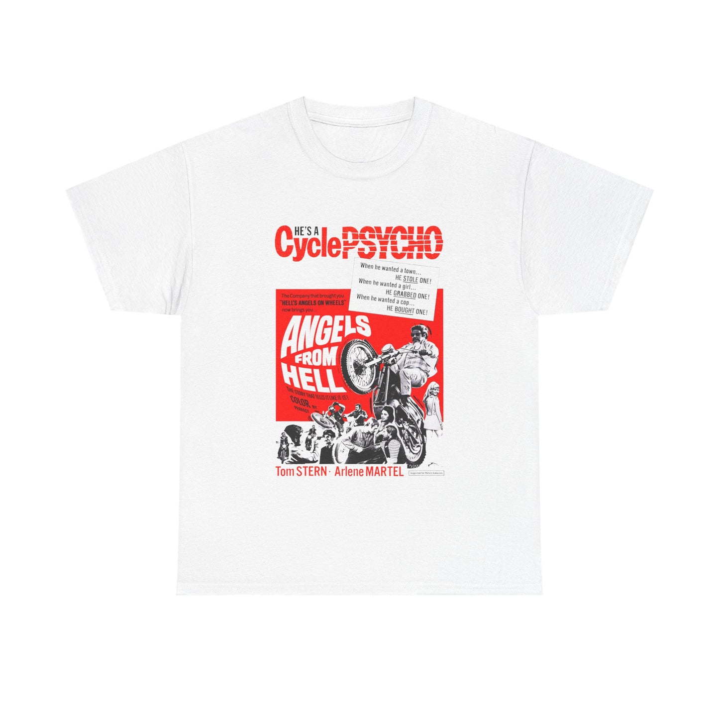 Cycle Psycho T-Shirt - Retro Au Go Go