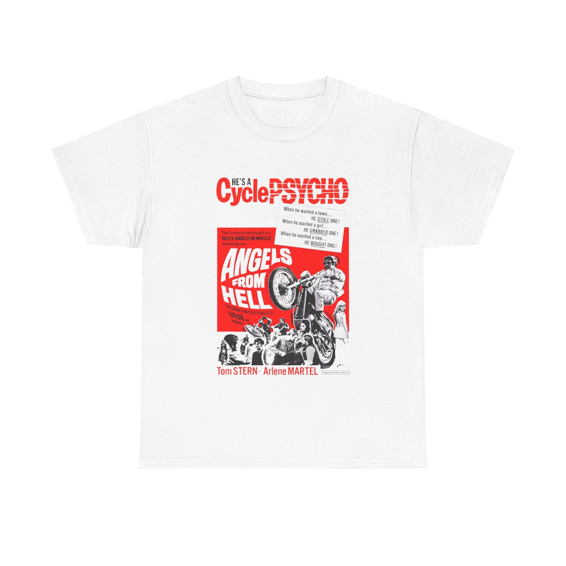 Cycle Psycho T-Shirt - Retro Au Go Go