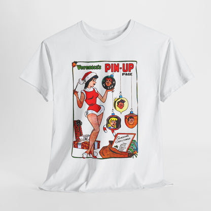 Veronica's Pinup Christmas T-shirt - Retro Au Go Go